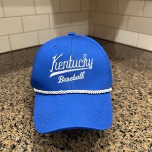UK Kentucky Baseball Blue Rope Accent Adult Baseball Cap Hat Adjustable